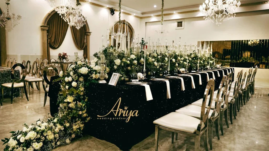 دیزاین مراسم عروسی و عقد با مدرن ترین و طرح ها و سلیقه شما با تشریفات آریا امیر نیاکانی